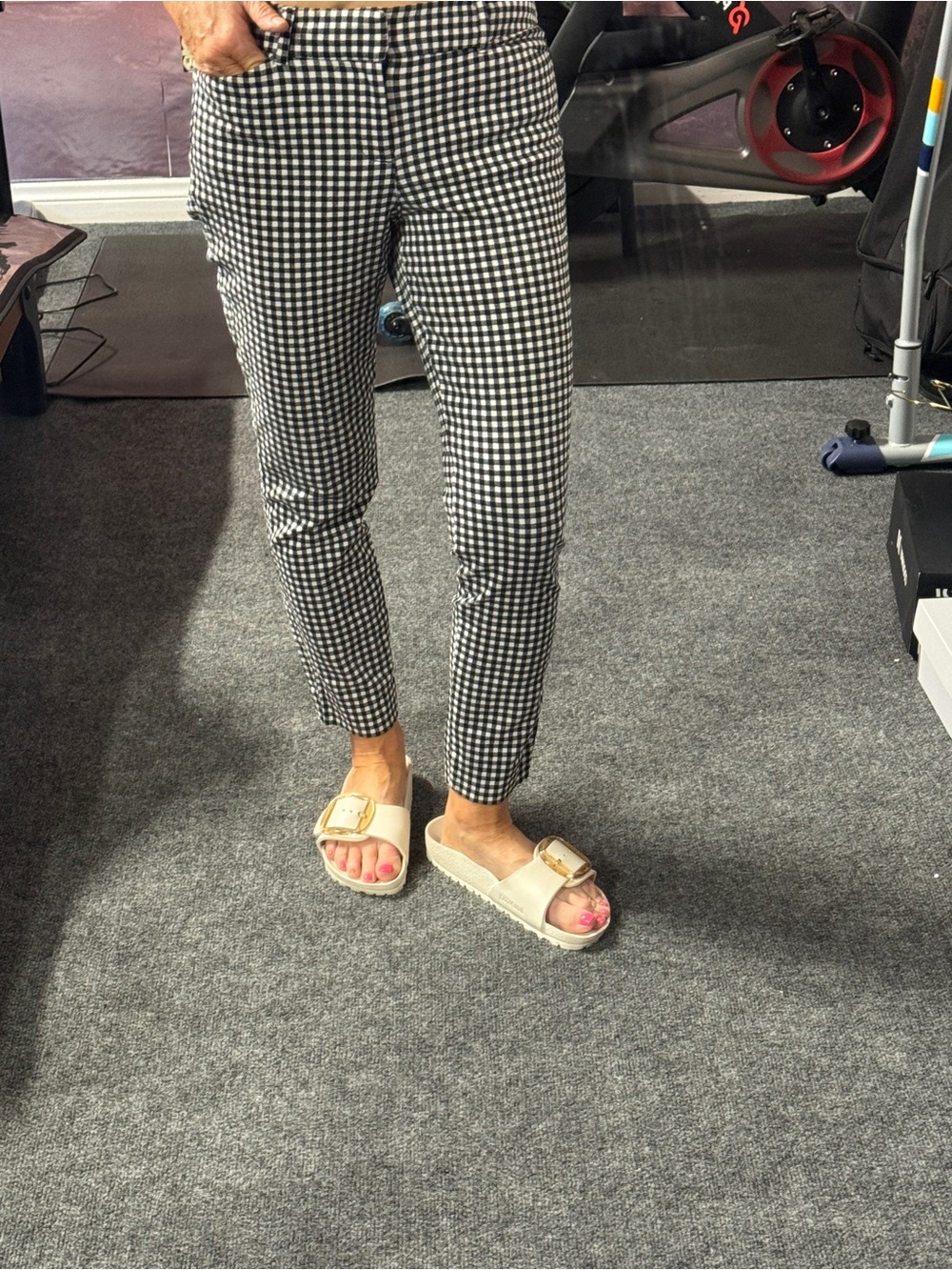 Old Navy Black & White Gingham “pixie” Pants